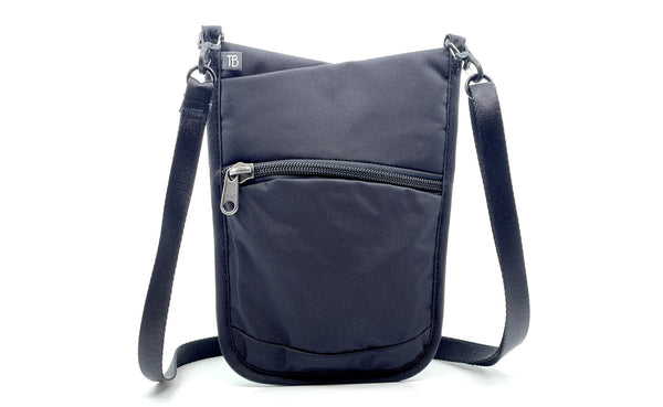 The front of the P.I.K.A. Pouch in Black 210 Ballistic.